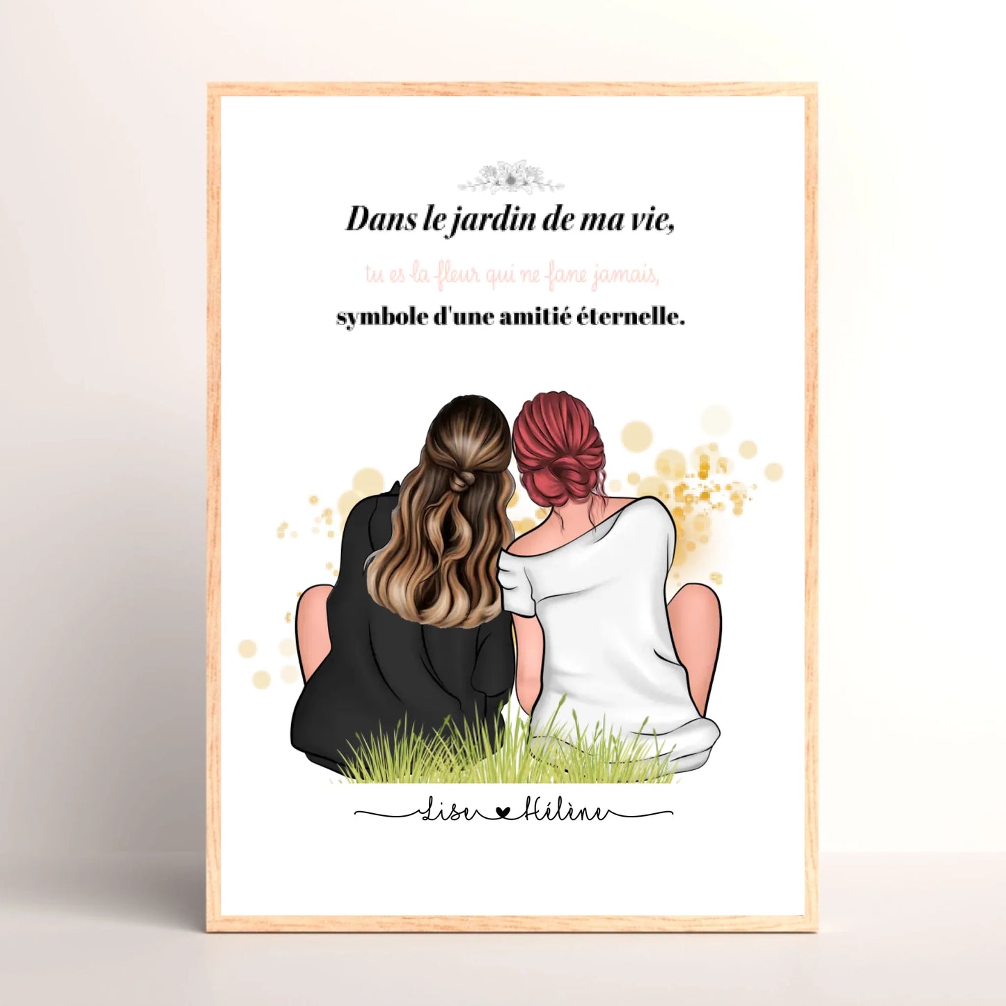 Cadre Meilleure Amie personnalisée - Cadeau Meilleure Amie personnalisé