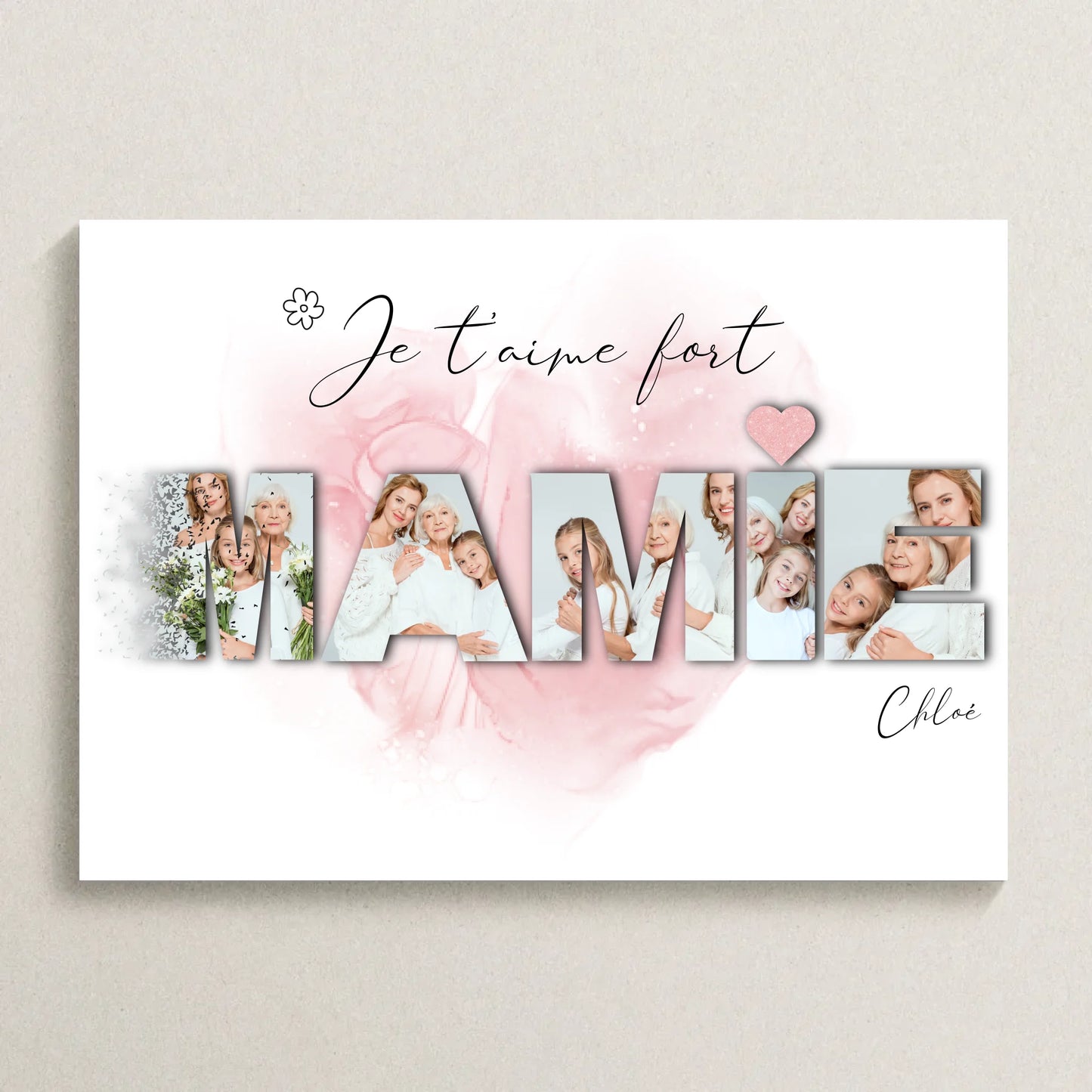 Cadeau personnalisé Mamie - Affiche Mamie