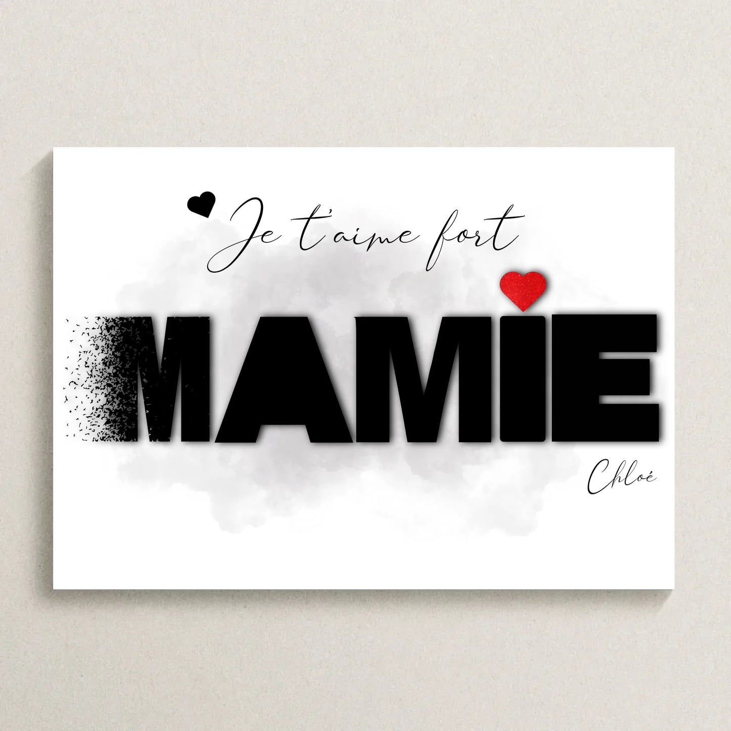 Cadeau personnalisé Mamie - Affiche Mamie