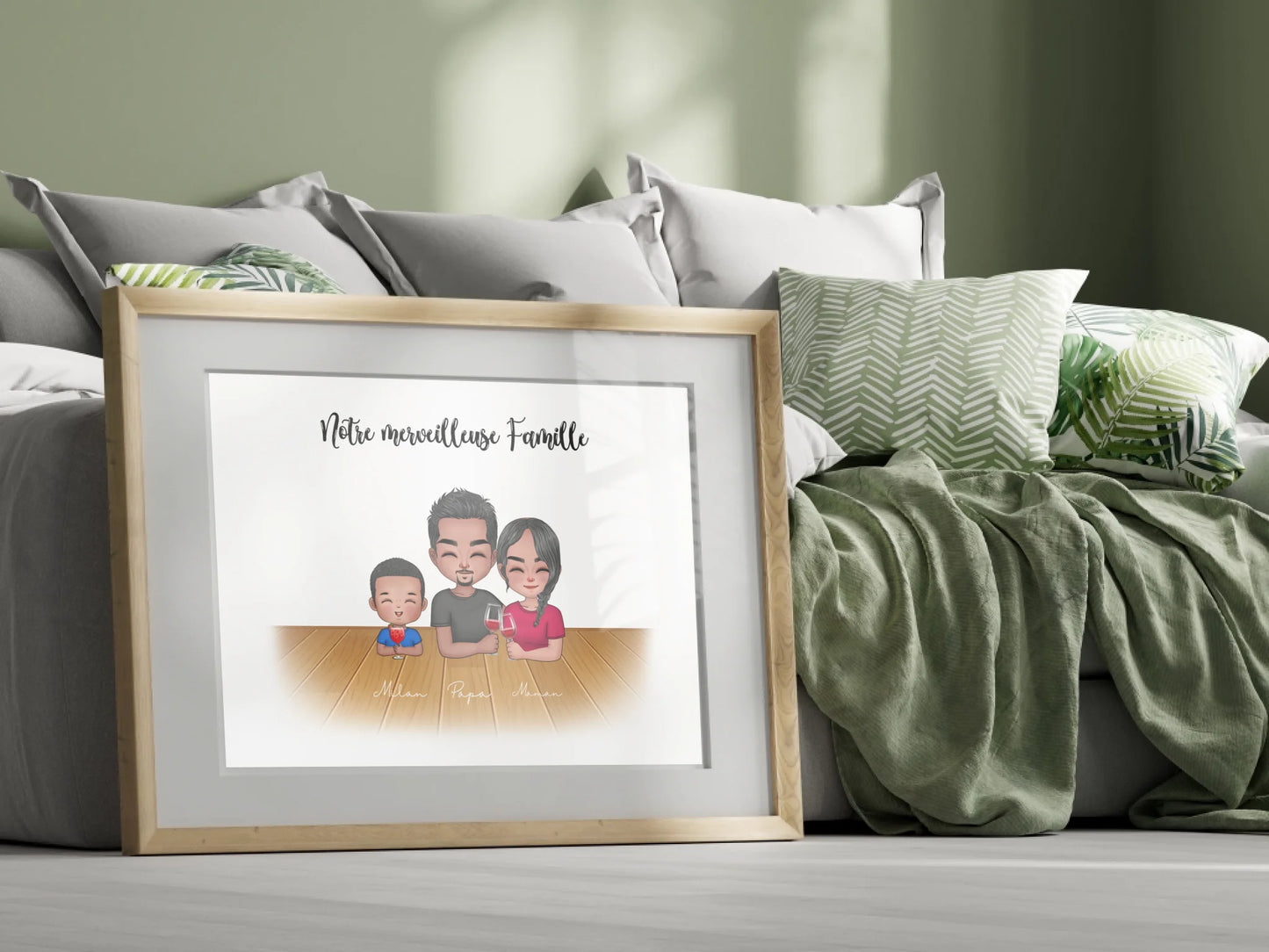 Affiche personnalisée - Famille CHIBIPlume Revedor