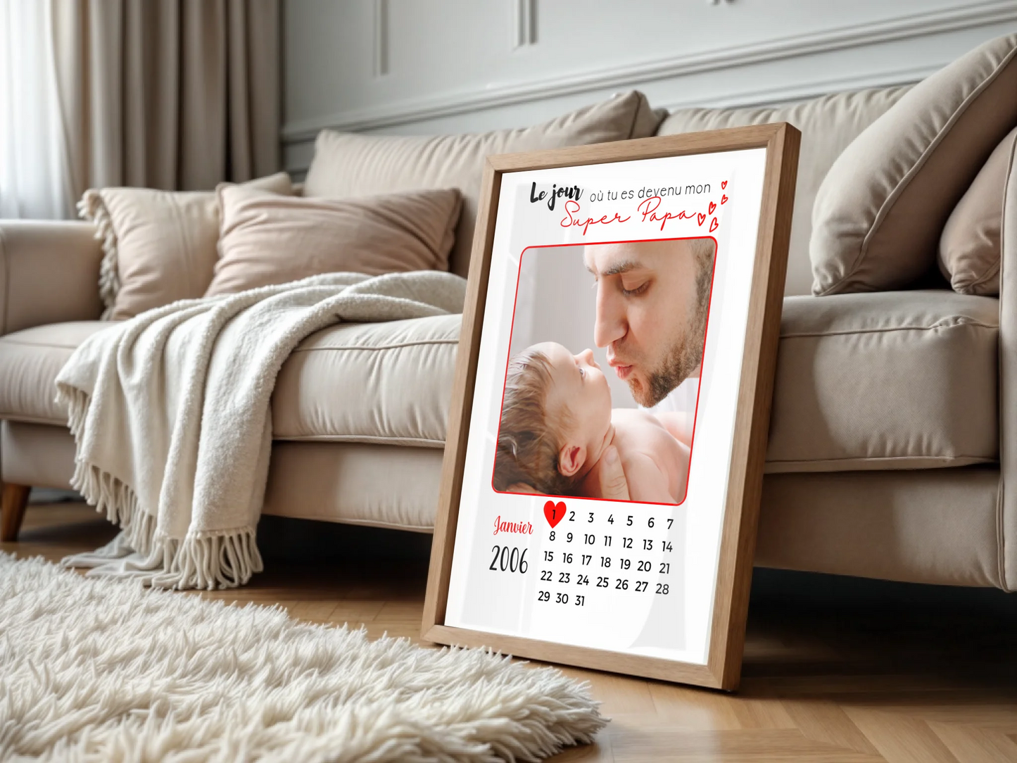 Affiche personnalisée - Papa ou Maman Calendrier avec PhotoPlume Revedor