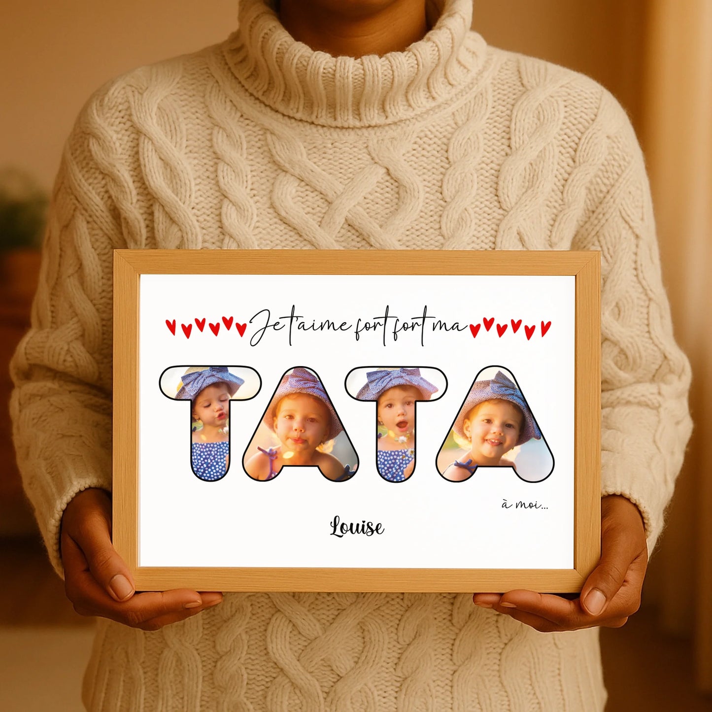 Affiche personnalisée - Tata avec photosPlume Revedor