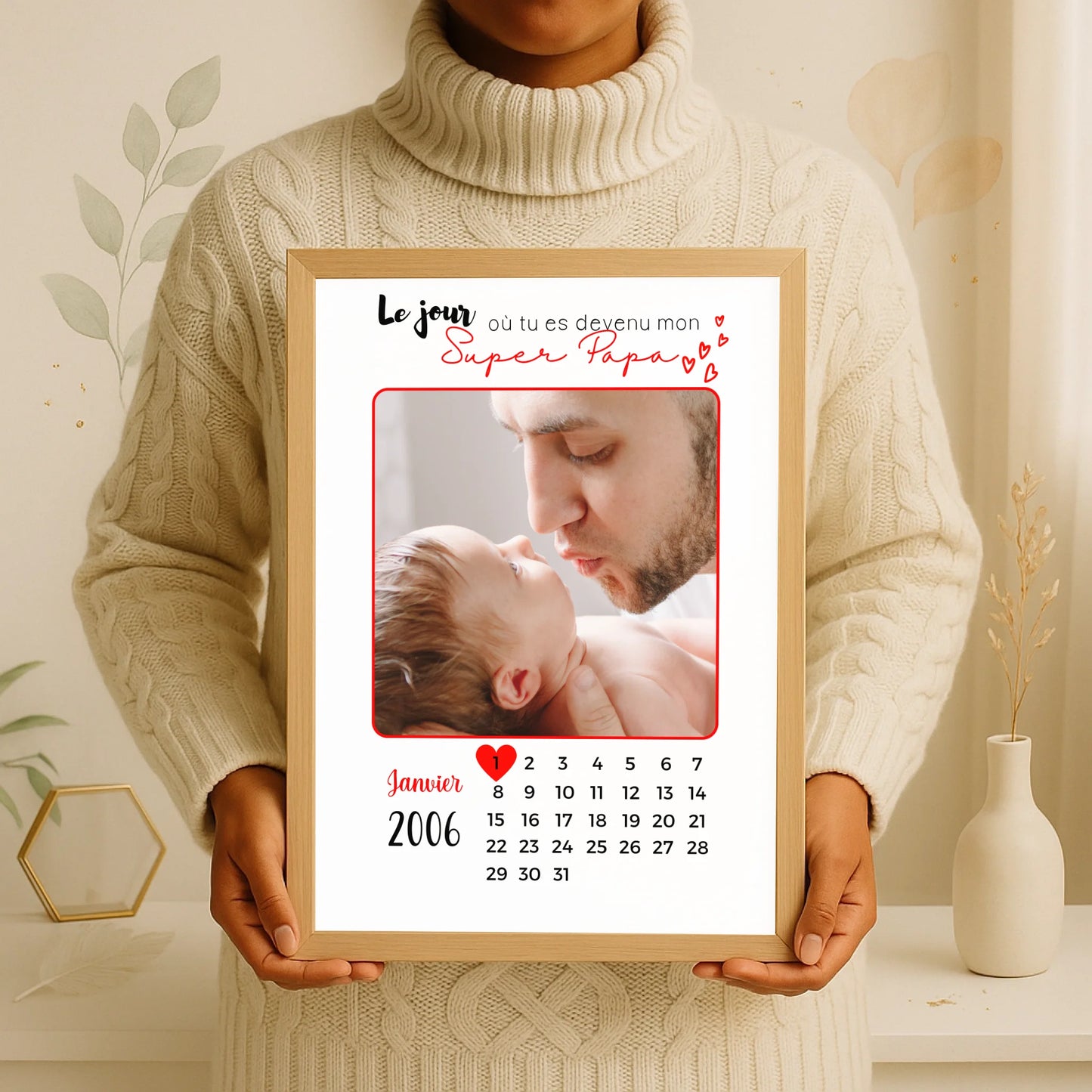Affiche personnalisée - Papa ou Maman Calendrier avec PhotoPlume Revedor