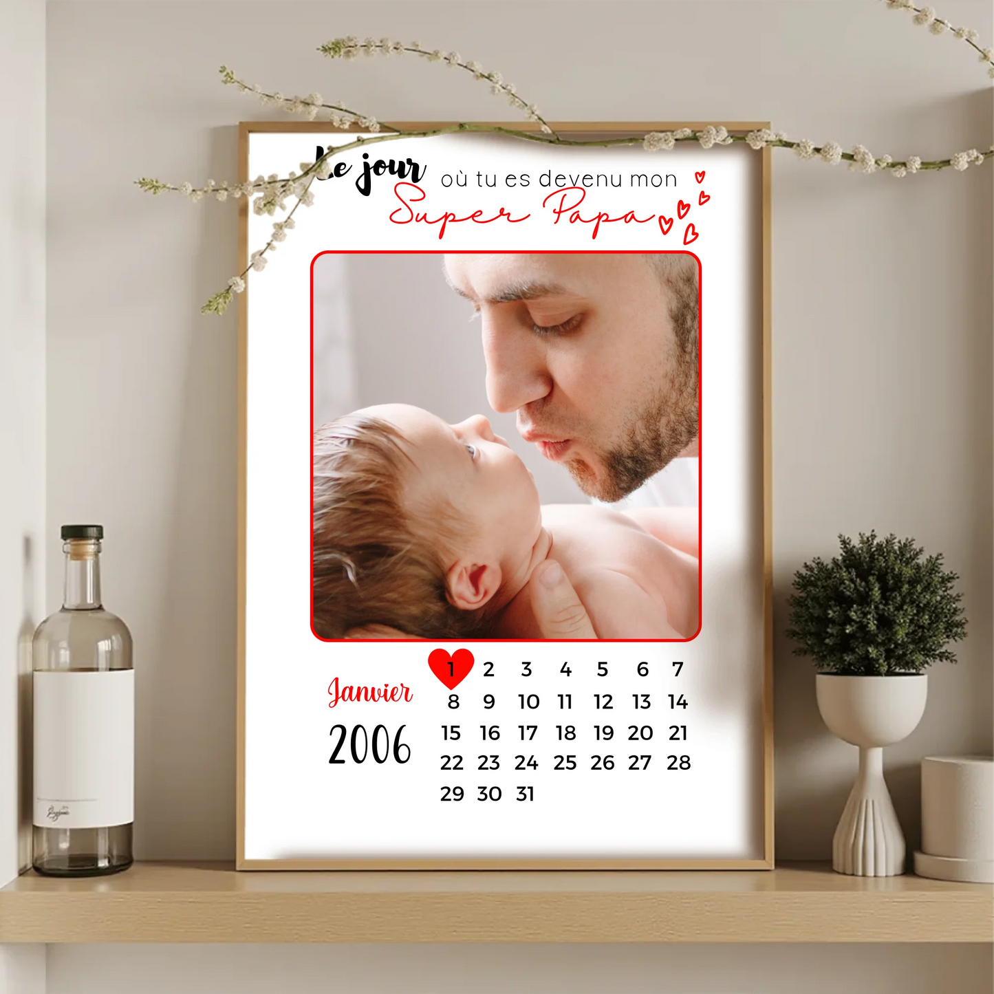 Affiche personnalisée - Papa ou Maman Calendrier avec PhotoPlume Revedor