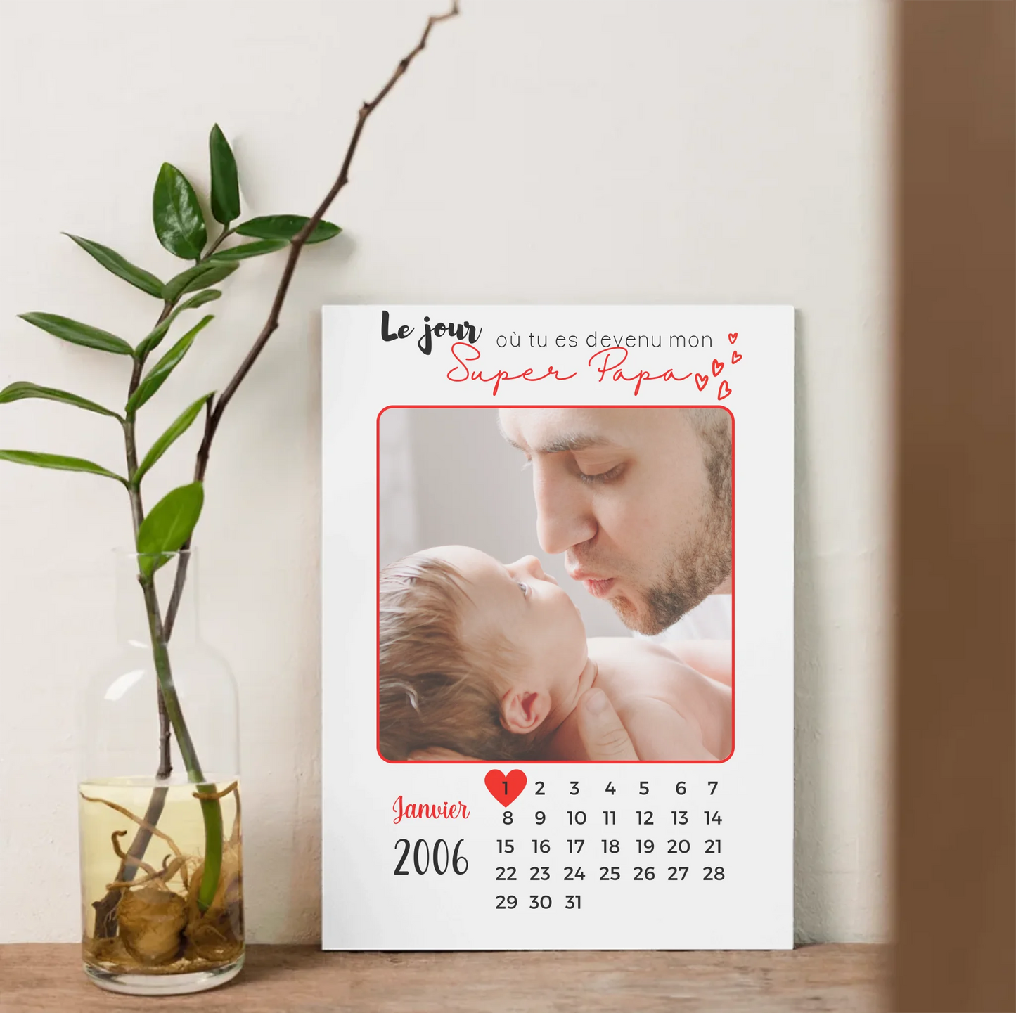 Affiche personnalisée - Papa ou Maman Calendrier avec PhotoPlume Revedor