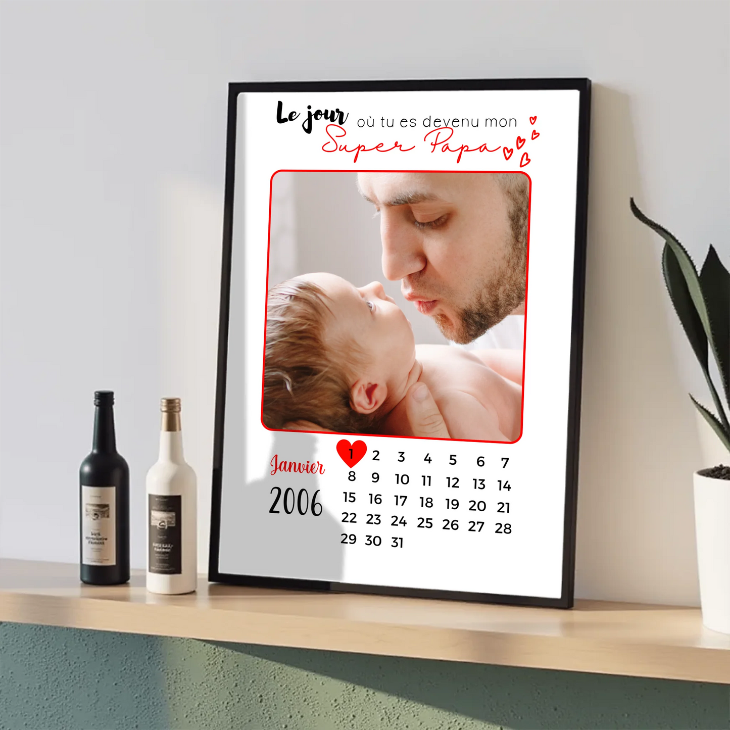 Affiche personnalisée - Papa ou Maman Calendrier avec PhotoPlume Revedor