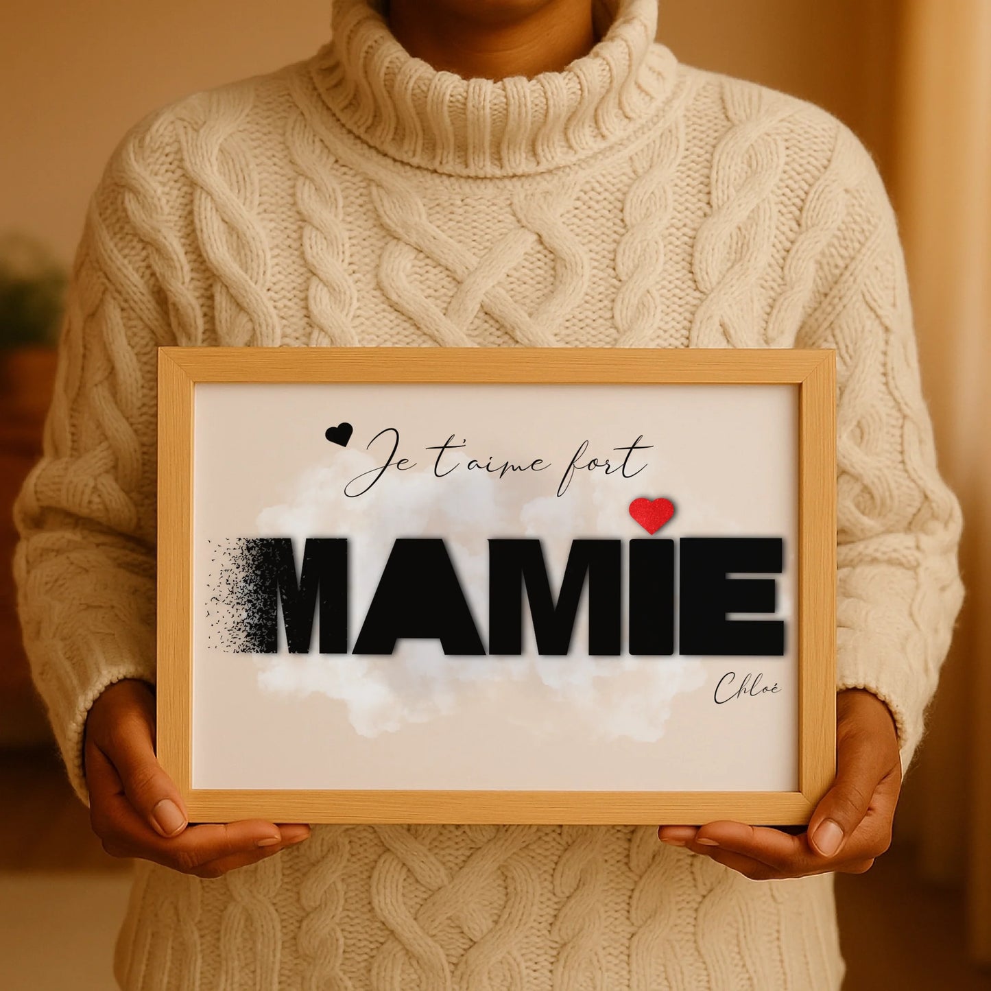 Cadeau personnalisé Mamie - Affiche MamiePlume Revedor