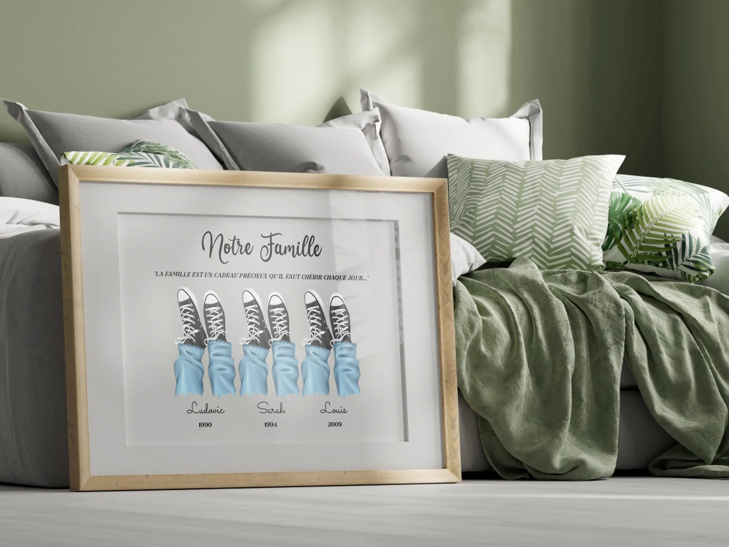 Affiche personnalisée - Portrait de Famille avec chaussures