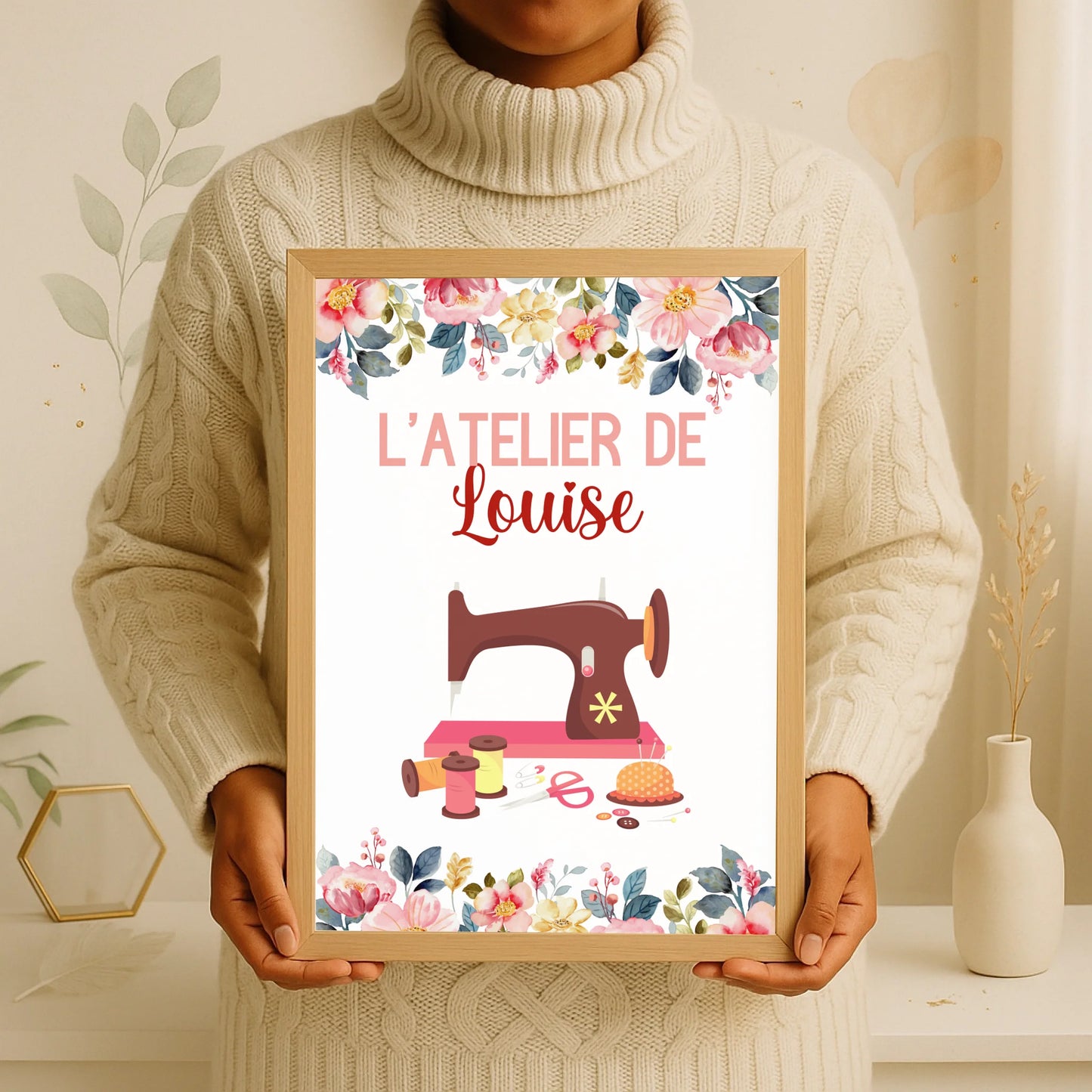 Affiche personnalisée - Affiche Couture Atelier de CouturePlume Revedor
