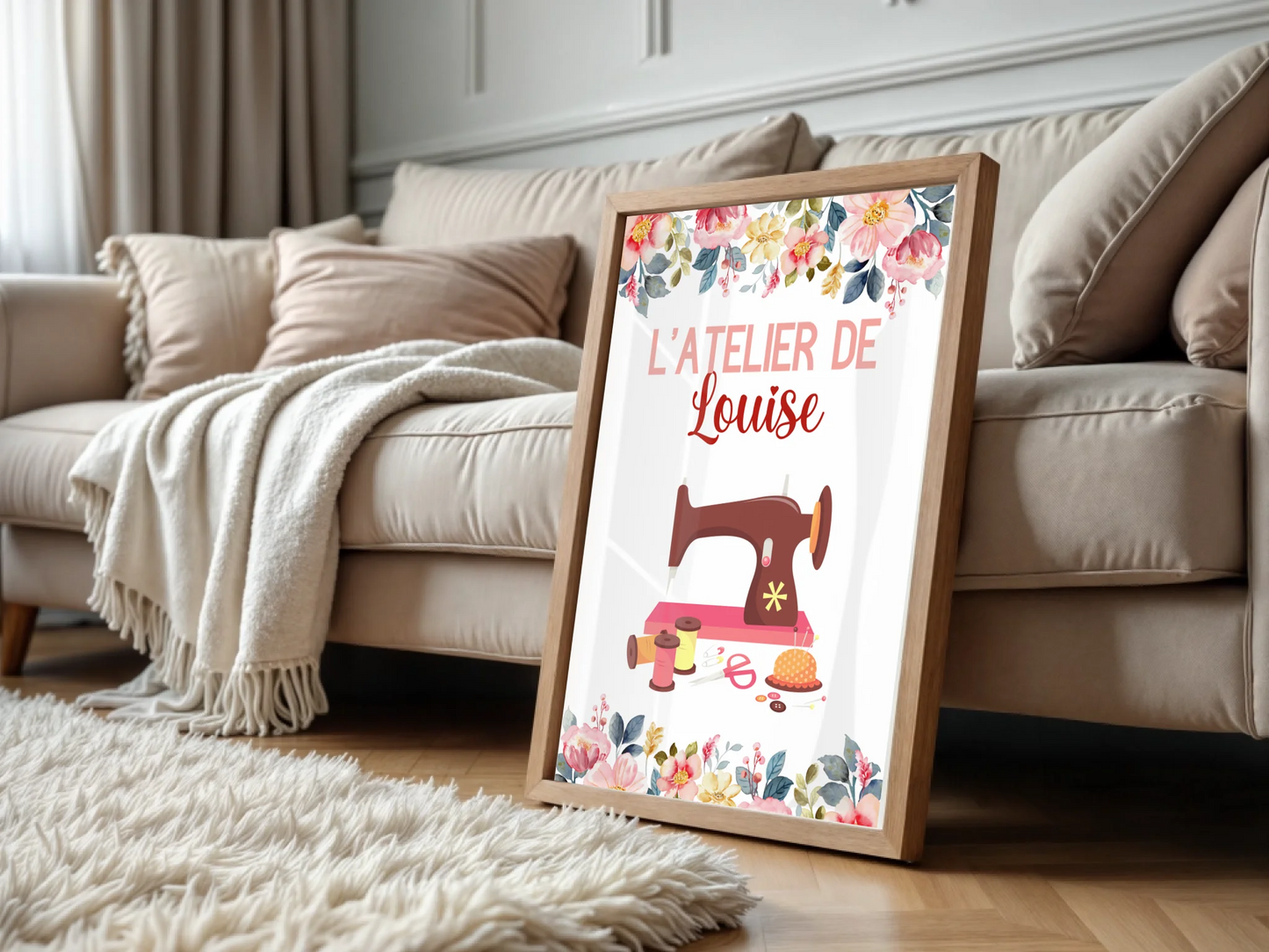 Affiche personnalisée - Affiche Couture Atelier de CouturePlume Revedor
