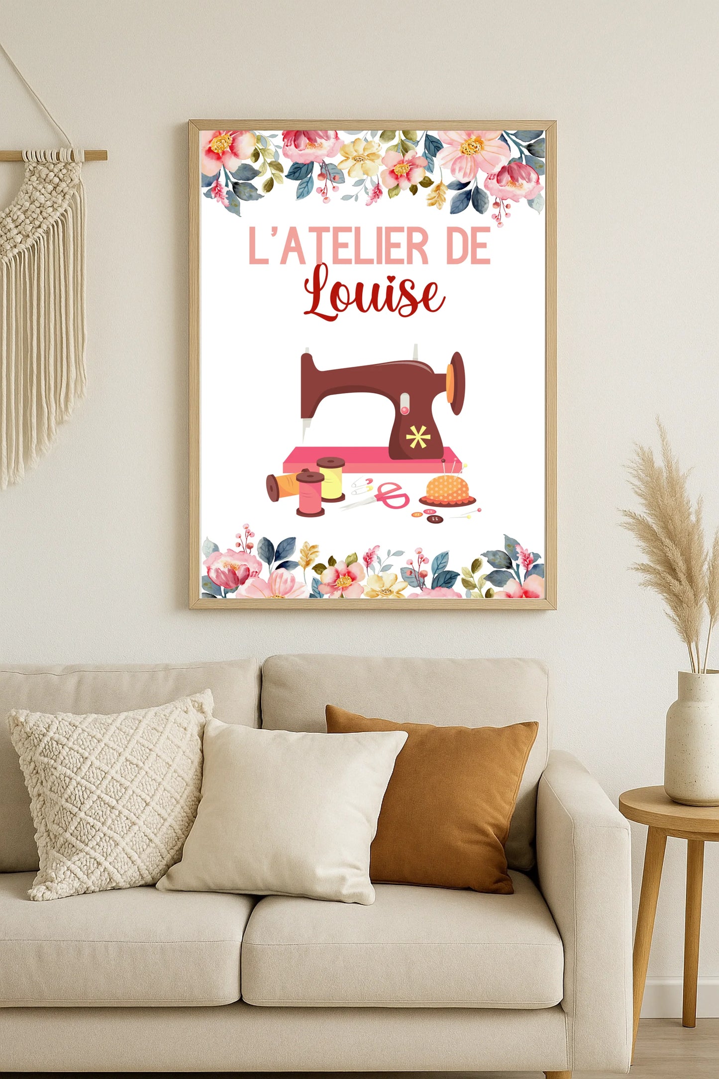 Affiche personnalisée - Affiche Couture Atelier de CouturePlume Revedor