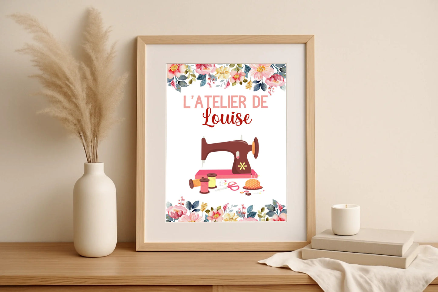 Affiche personnalisée - Affiche Couture Atelier de CouturePlume Revedor
