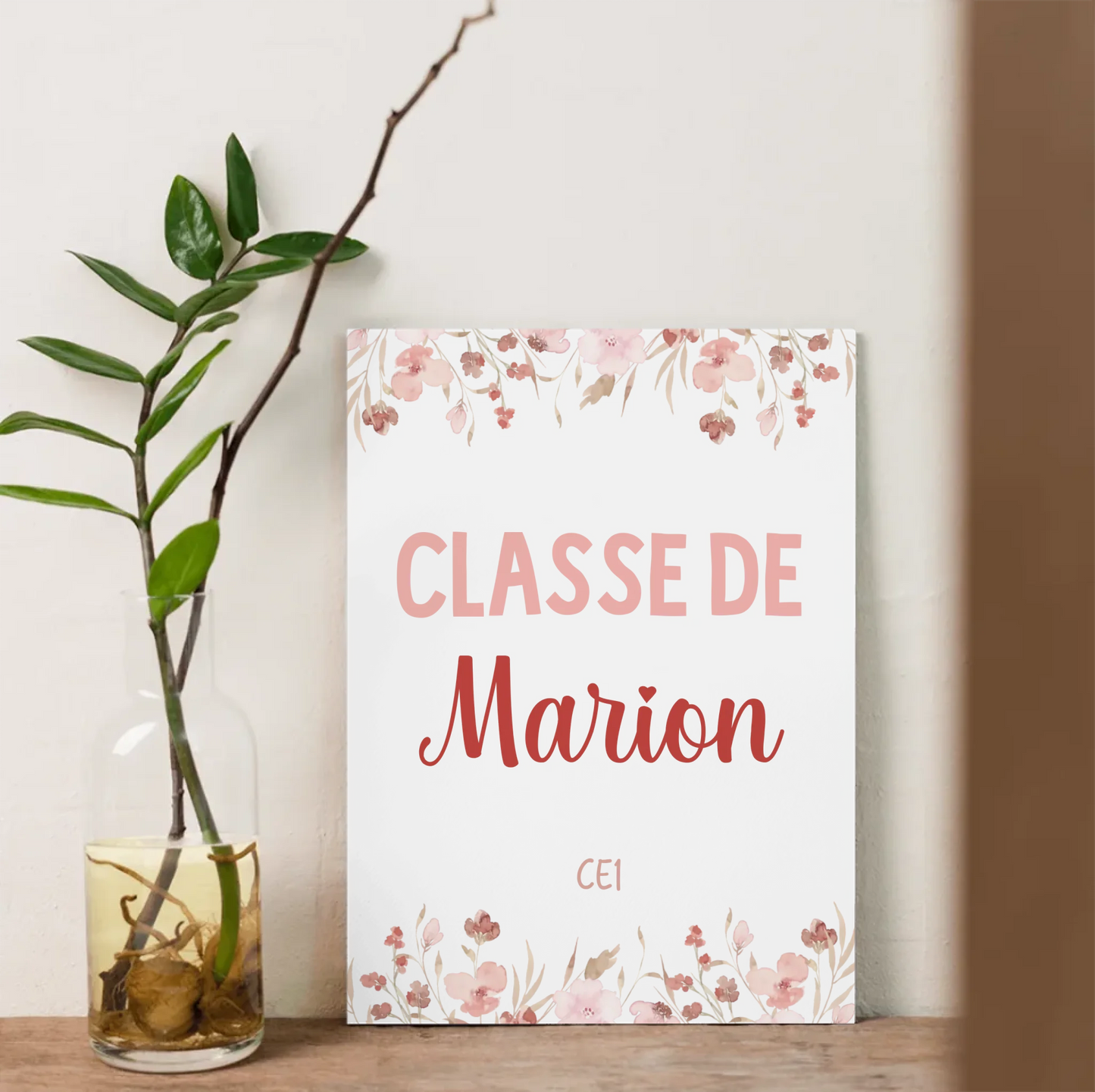affiche décorative pour la maîtresse école primaire