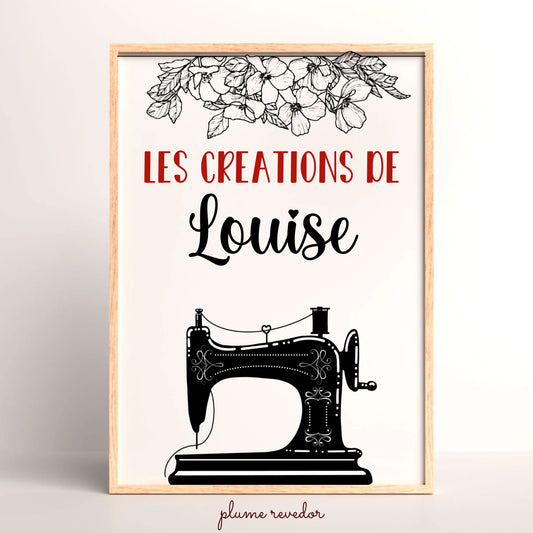 Affiche personnalisée Plume Revedor