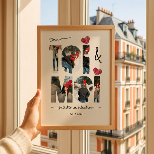 Affiche Personnalisée Couple Toi & Moi