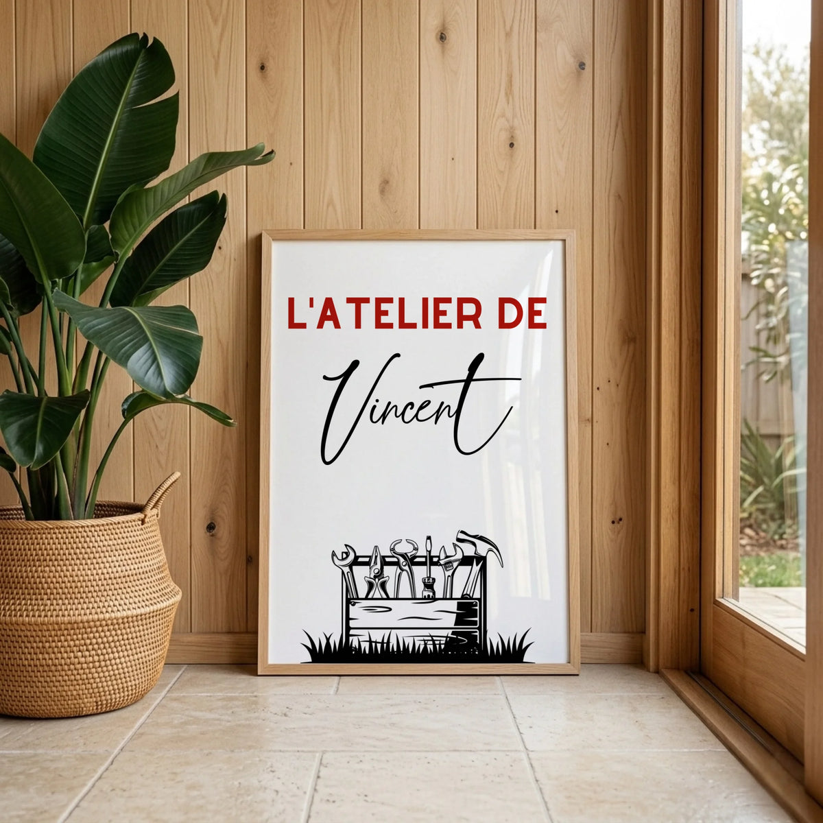Affiche personnalisée Bricolage - Cadeau Homme Bricoleur