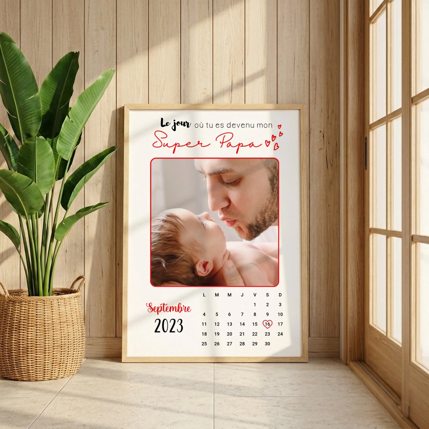 Affiche personnalisée Papa Calendrier avec Photo