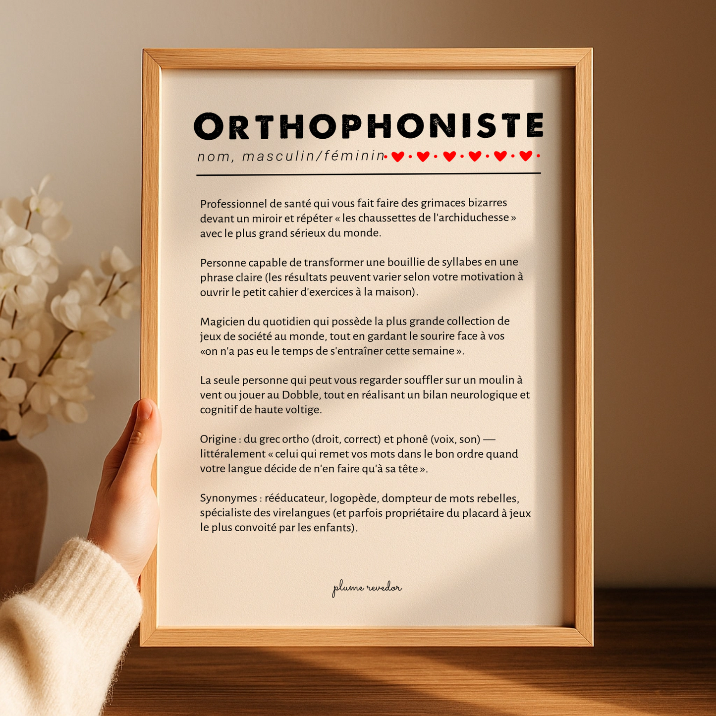 cadeau orthophoniste
