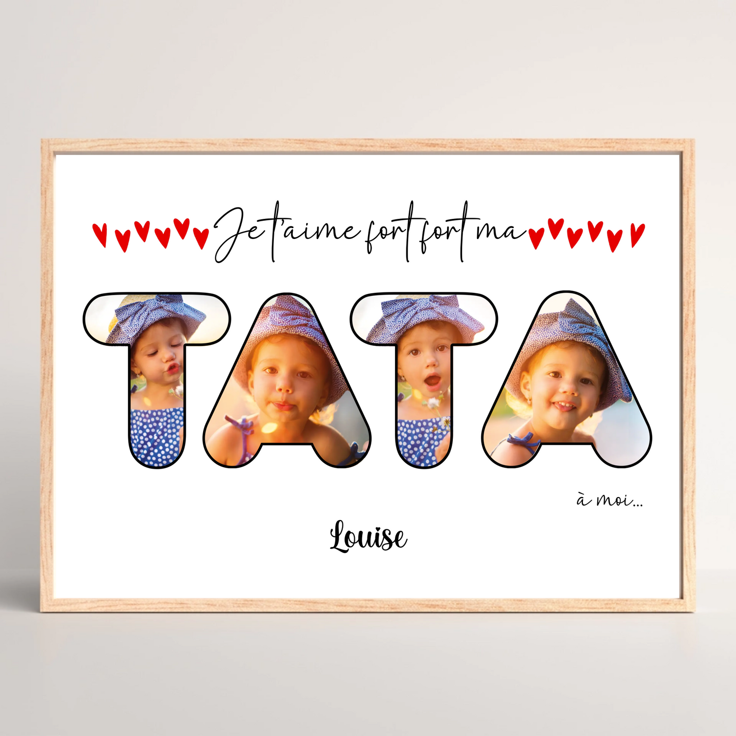 Cadeau tata personnalisé : une affiche qui lui ressemble