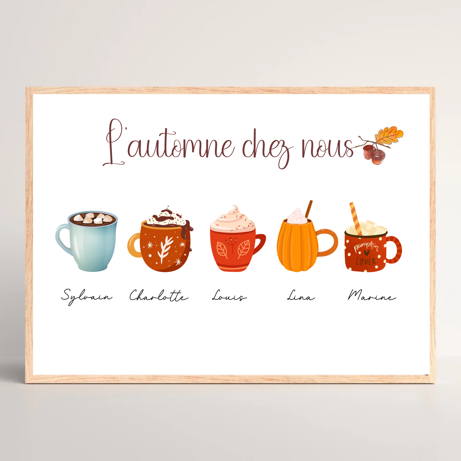 Affiche famille Automne