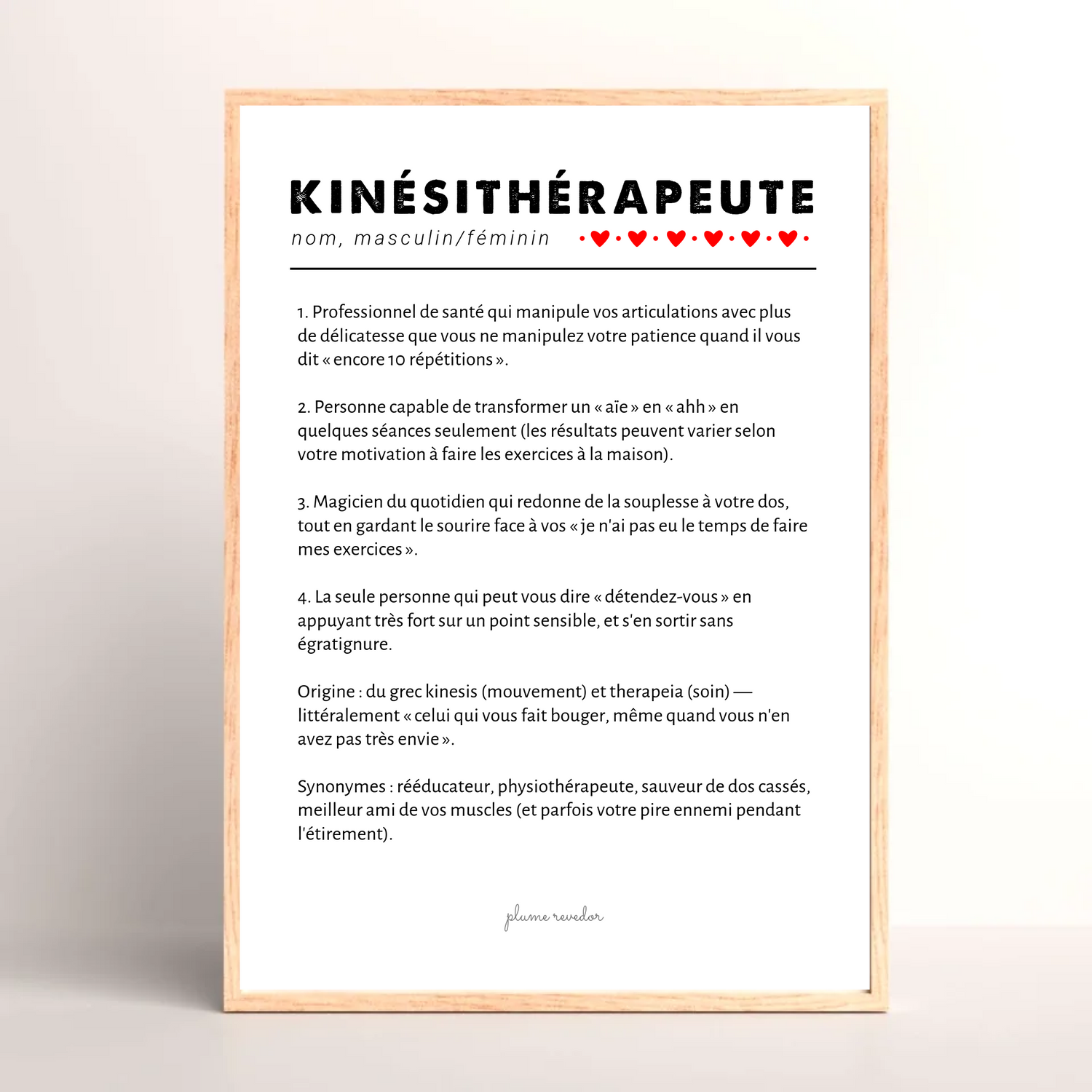 Cadeaux Kinésithérapeute