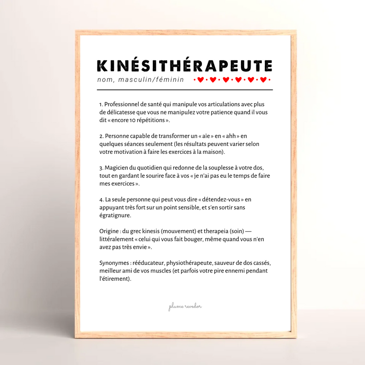 Cadeaux Kinésithérapeute