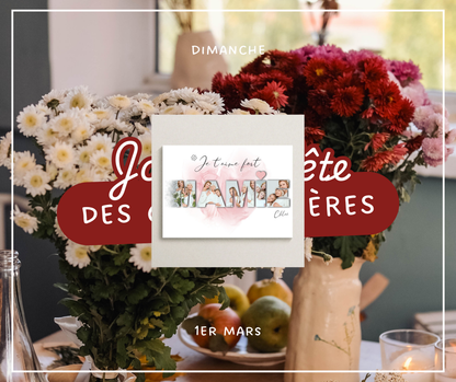 Cadeau personnalisé Mamie - Affiche Mamie