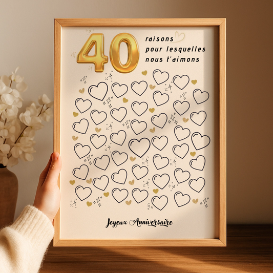livre d'or 40 ans