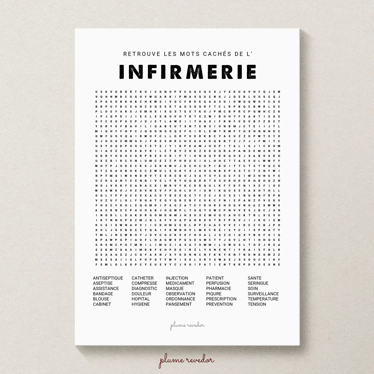 affiche infirmerie