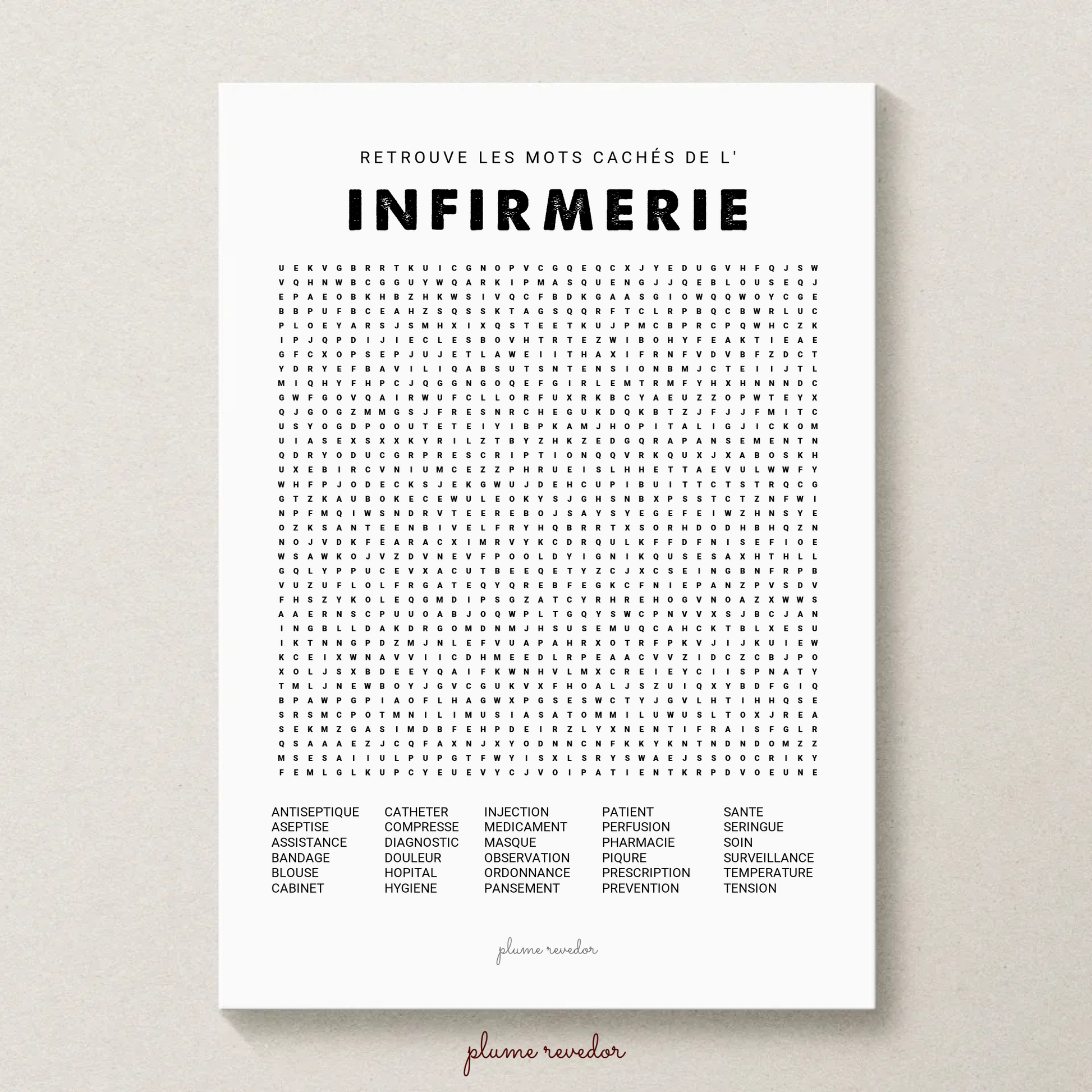 affiche infirmerie