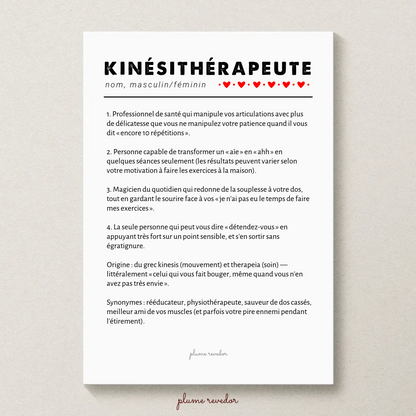 affiche définition kiné