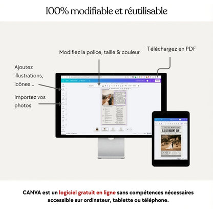Gazette mariage canva