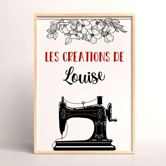 Affiche personnalisée - Couture - Atelier de couture