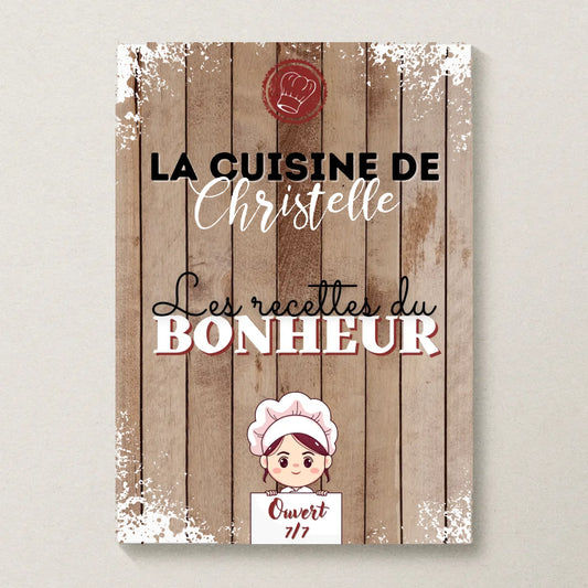 Affiche personnalisée - La cuisine de [prénom]