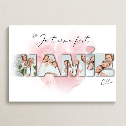 Cadeau personnalisé Mamie - Affiche MamiePlume Revedor