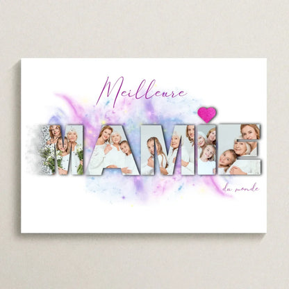 Cadeau personnalisé Mamie - Affiche MamiePlume Revedor