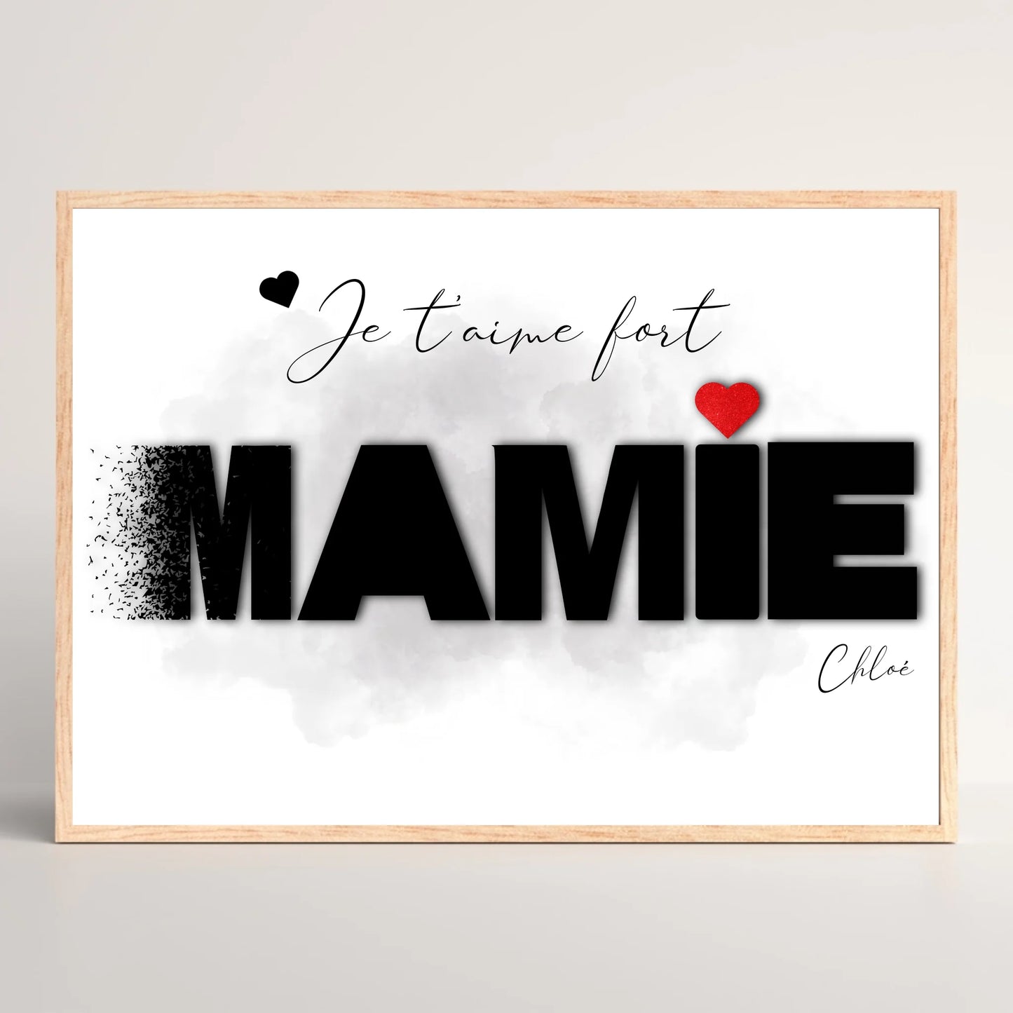 affiche mamie personnalisée
