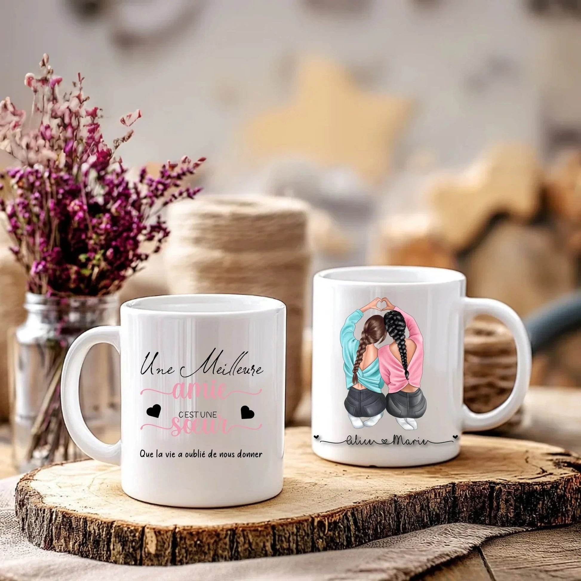 Cadeau meilleure amie - Tasse meilleure amie personnalisé