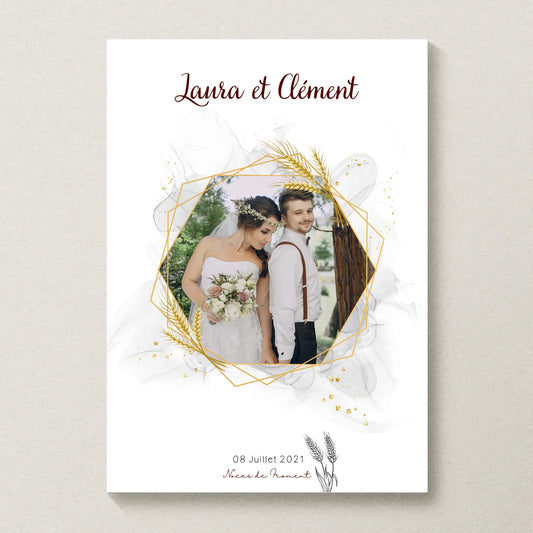 Affiche Personnalisée Noces de Froment - cadeau anniversaire de mariage