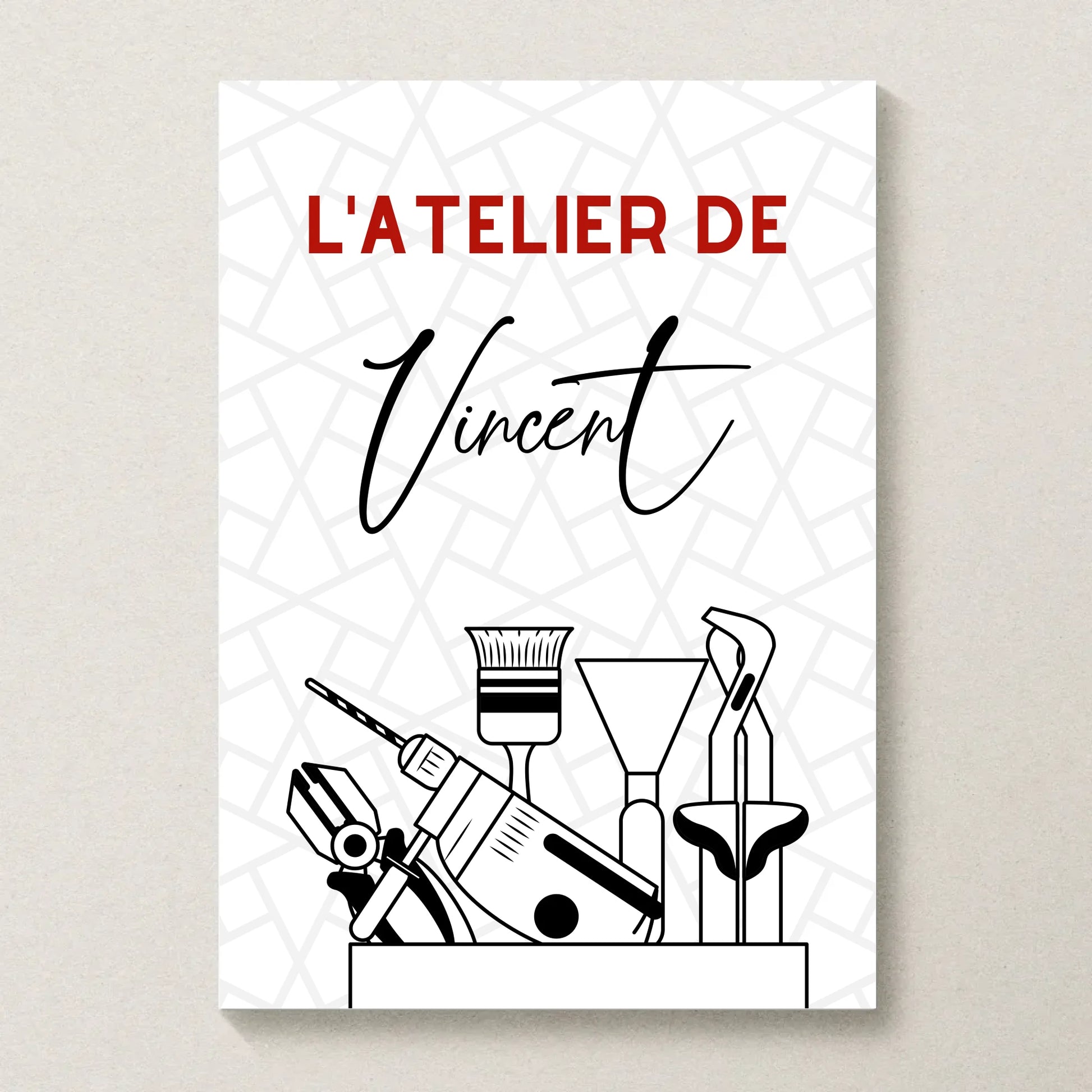 Affiche personnalisée Bricolage - Cadeau Homme