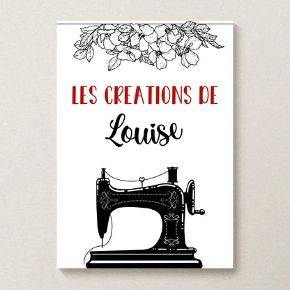 Affiche personnalisée - Couture - Atelier de couturePlume Revedor