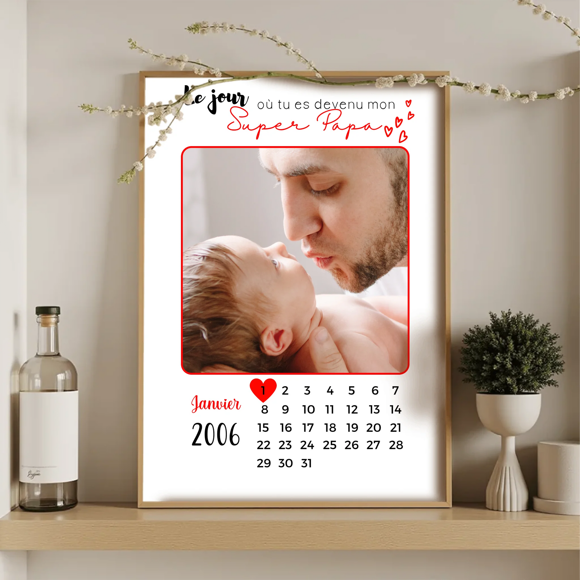 Affiche personnalisée - Papa ou Maman Calendrier avec PhotoPlume Revedor