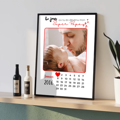 Affiche personnalisée - Papa ou Maman Calendrier avec PhotoPlume Revedor