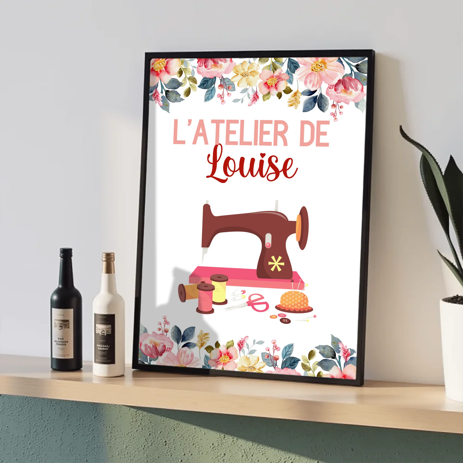 Affiche personnalisée - Affiche Couture Atelier de CouturePlume Revedor