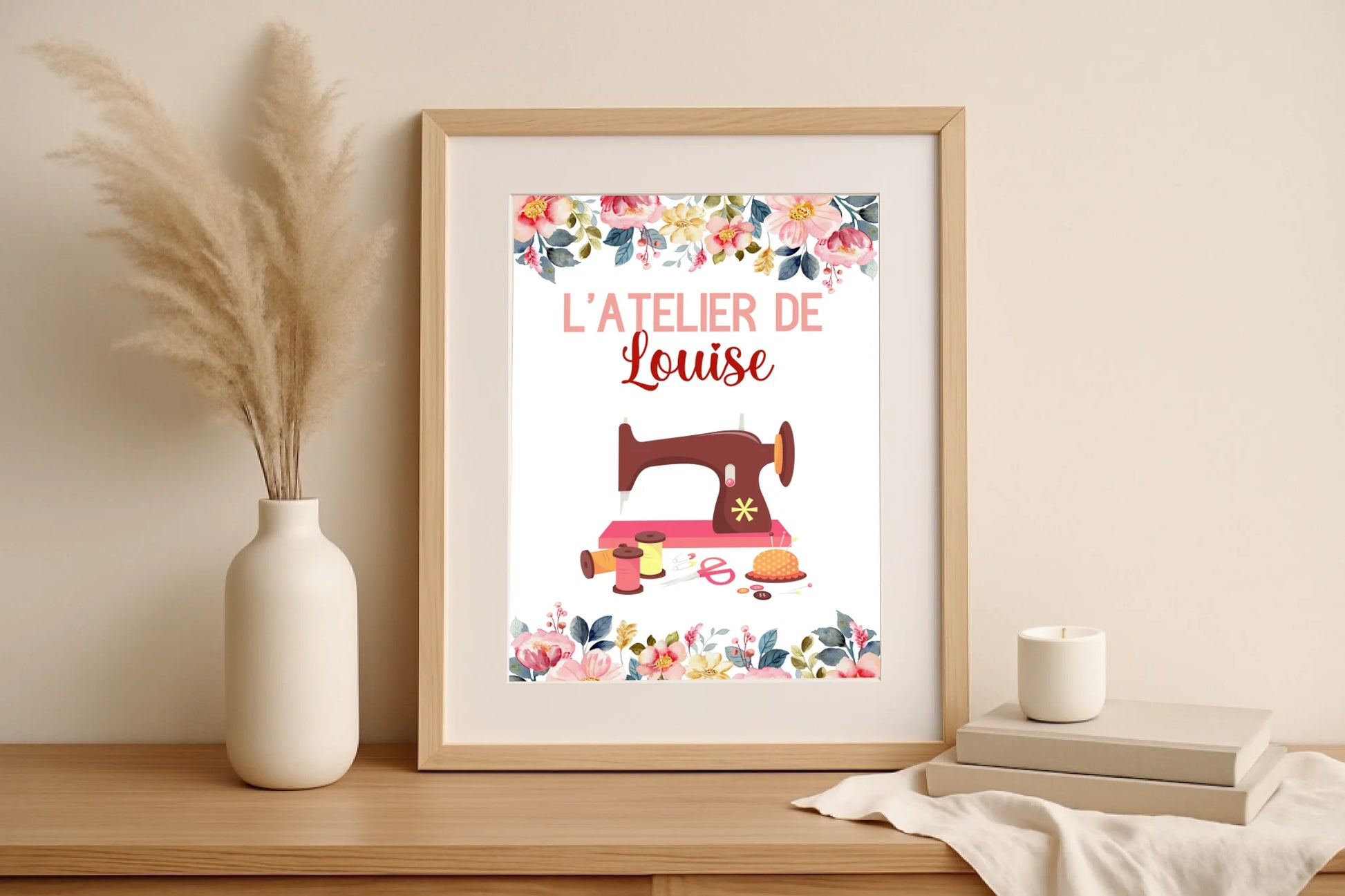 Affiche personnalisée - Affiche Couture Atelier de CouturePlume Revedor