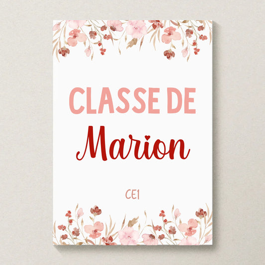 affiche personnalisée maîtresse cadeau fin d’année scolaire