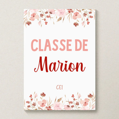 affiche personnalisée maîtresse cadeau fin d’année scolaire