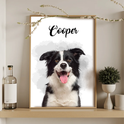 Poster artistique de chien