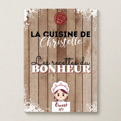 Affiche personnalisée - La cuisine de [prénom]