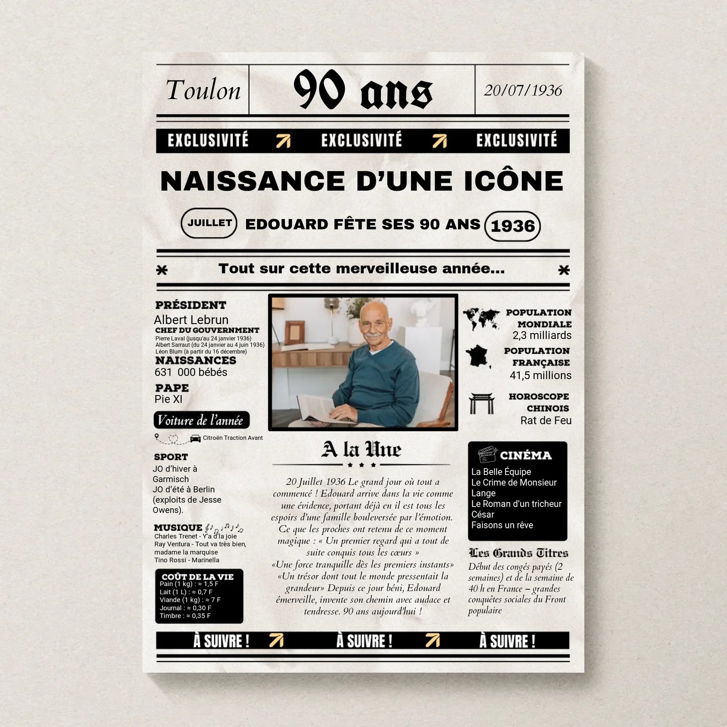 Affiche Personnalisée Netflix - Couple - Saint Valentin